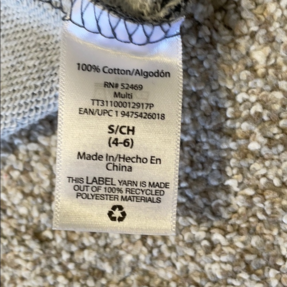 EUC Charcoal Leopard Print Cropped Sweatshirt SZ S - Picture 6 of 7